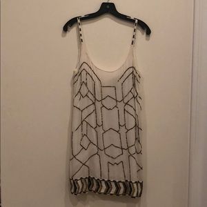 Free People/ Love Sam White Dress with Sequins